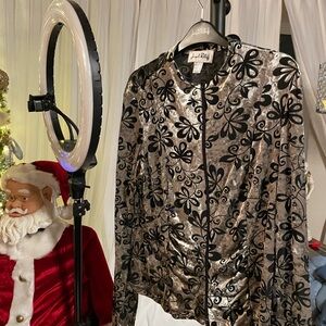 Joseph Ribkoff Velvet Burnout Jacket